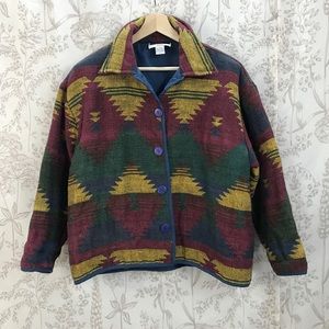 Vintage tapestry jacket, southwest inspired